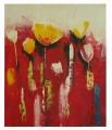 Detail produktu - obraz - olej na plátně - tulipány při východu slunce - 50x60 cm