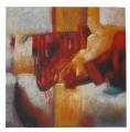 Detail produktu - Obraz - olej na plátně - rudé piano - 89x89 cm